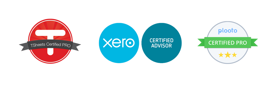 Tsheets Certified Pro, Xero Certified Advisor, Plooto Certified Pro